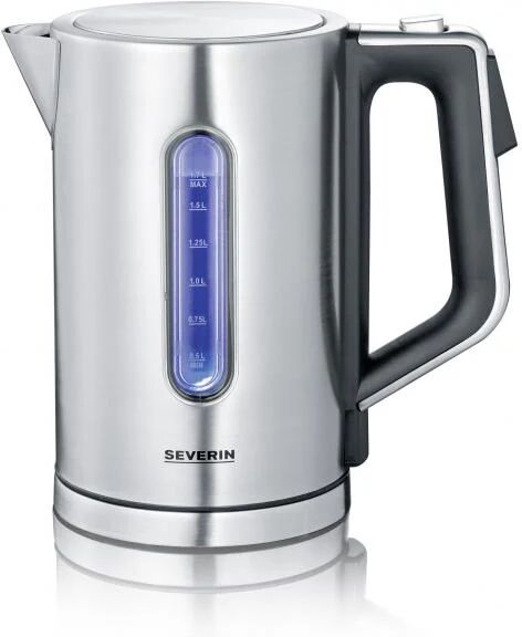 severin wk 3418 bollitore elettrico 1,7 l 3000 w nero, acciaio inossidabile