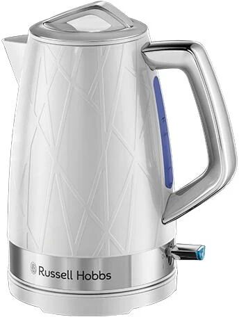 russell hobbs 28080-70 bollitore elettrico 1,7 l 2400 w acciaio inossidabile, bianco