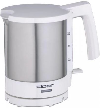 Cloer 4711 bollitore elettrico 1,5 L 1800 W Acciaio inossidabile, Bianco