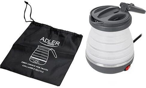 Adler AD 1279 bollitore elettrico 0,6 L 750 W Nero, Bianco