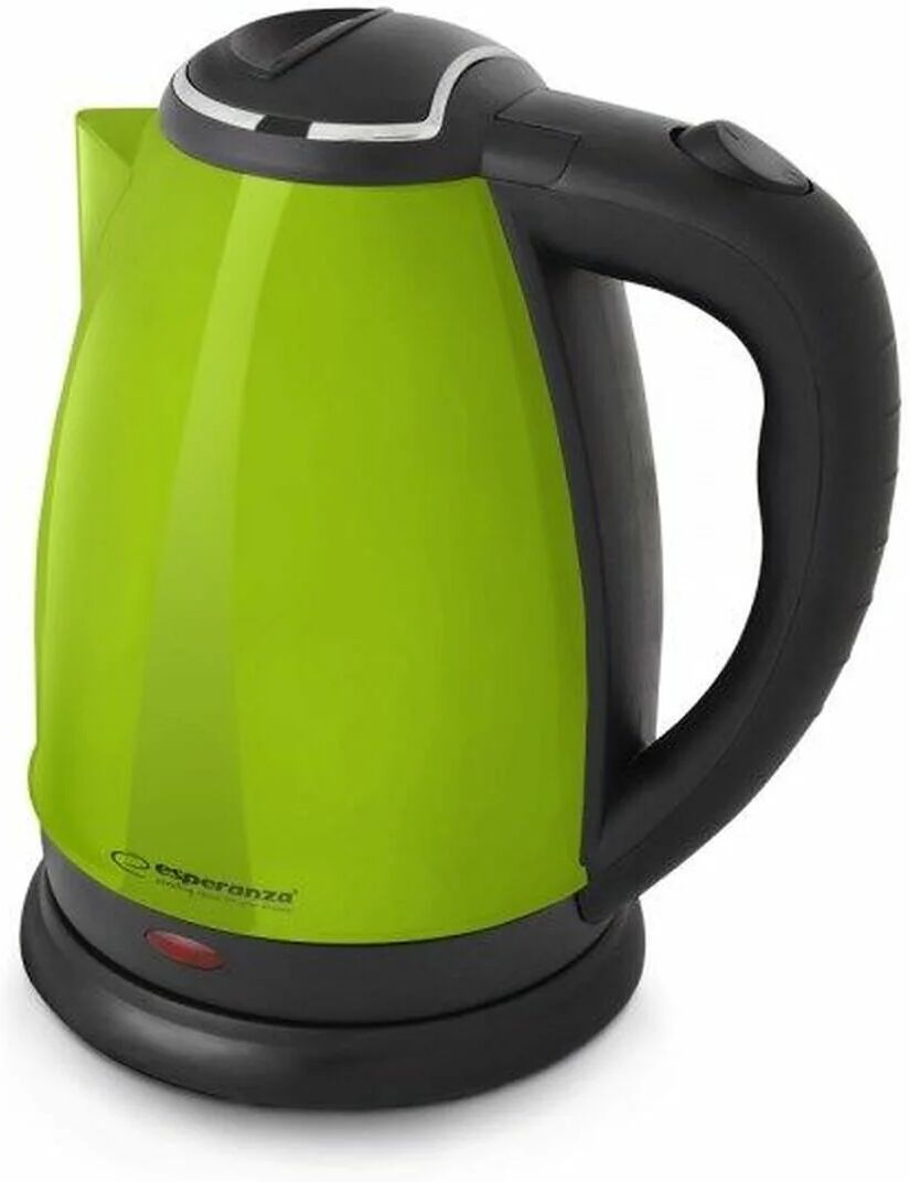 Bollitore Esperanza EKK113G Nero Verde plástico,acero inoxidable 1800 W 1,8 L