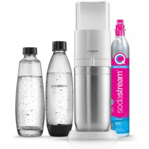 sodastream duobicb - macchina duo bianca confezione 4 bottiglie (2 decanter duo + 2 fusibile lv) + 1 bombola di scambio cqc