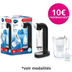 distributore di bibite brita sodaone nero + caraffa grigia maxtra+