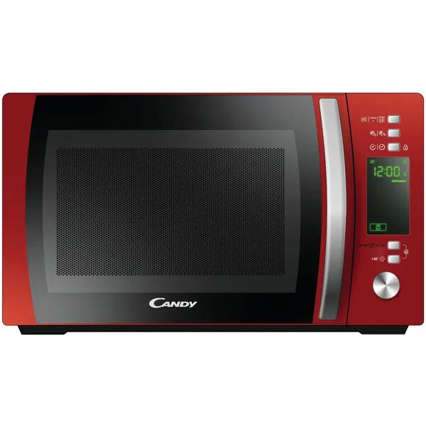 candy cmxg20dr microonde con grill e app cook-in, 20 litri, 700 watt, funzione scongelamento, frequenza 50 hz, libera installazione, 5 livelli di potenza, 44x35,75x25,9 cm, rosso