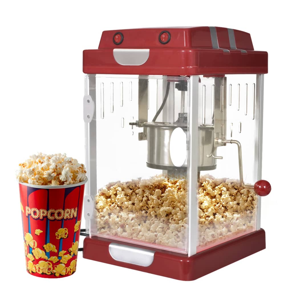 vidaxl macchina per pop corn stile cinema 2,5 oz