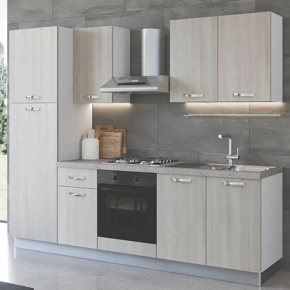 effezetaitalia cucina aura 255 cm con elettrodomestici