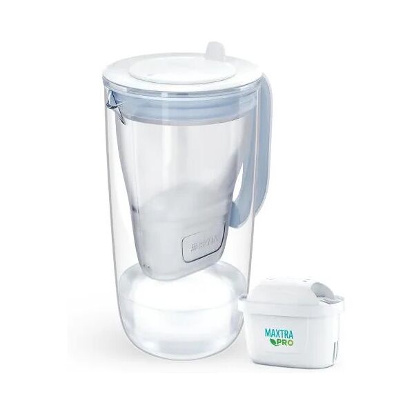 filtro brita carafe in vetro blu incluso 1 maxtra pro all-1