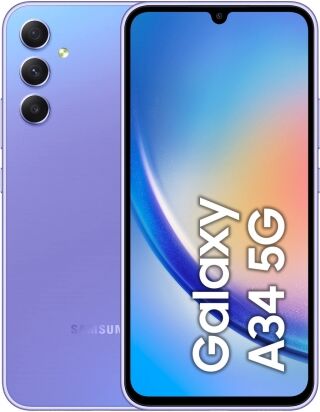 samsung sm-a346 galaxy a34 6+128gb 6.6 5g lavender ita