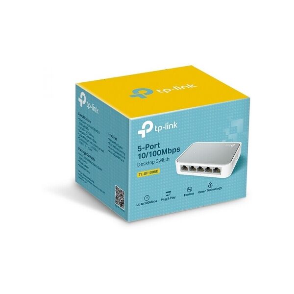 tp-link hub switch rete 5 porte 10/100 tl-sf1005d