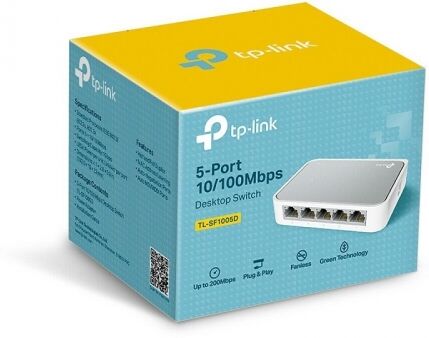 Tp-link Hub switch rete 5 porte 10/100 tl-sf1005d