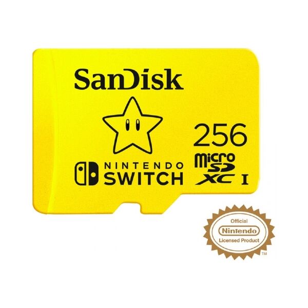 switch micro sdxc sandisk 256gb for nintendo switch