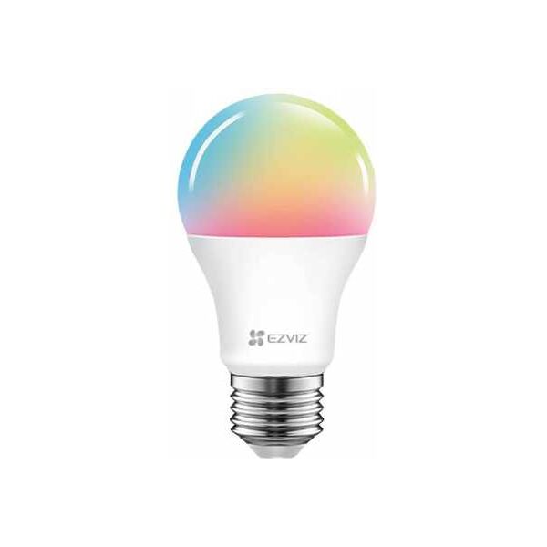 ezviz lampada led smart lb1-color rgb e27 2700/6500k 806lm 8w - alexa e g...