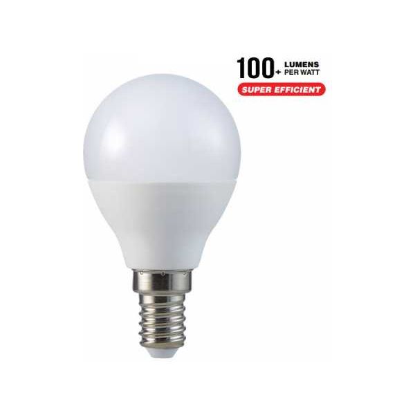 v-tac lampadina a led bulbo 4.5w e14 p45 4000k (265)