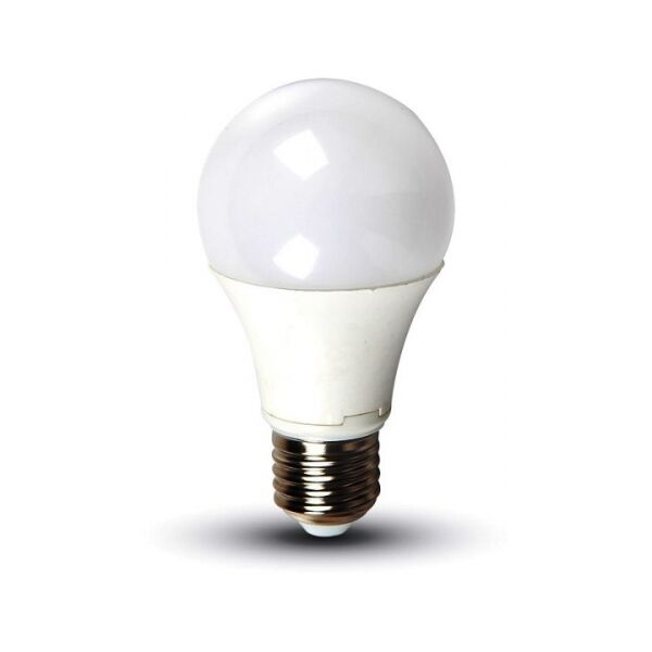 v-tac lampadina a led thermoplastica 8.5w e27 a60 4000k (217261)