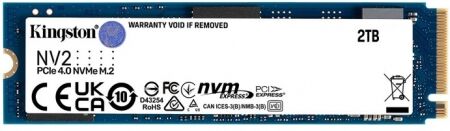 Kingston Hard disk ssd 2 tb nv2 m.2 nvme (snv2s/2000g)