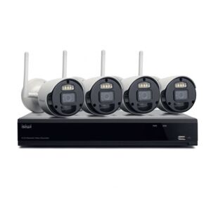 Isiwi Kit sistema di sorveglianza nvr 8 canali + 4 telecamere ip 1080p - ...