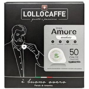 Lollocaffe Cialda monodose di caffe' linea amore - gusto assoluto - 50pz