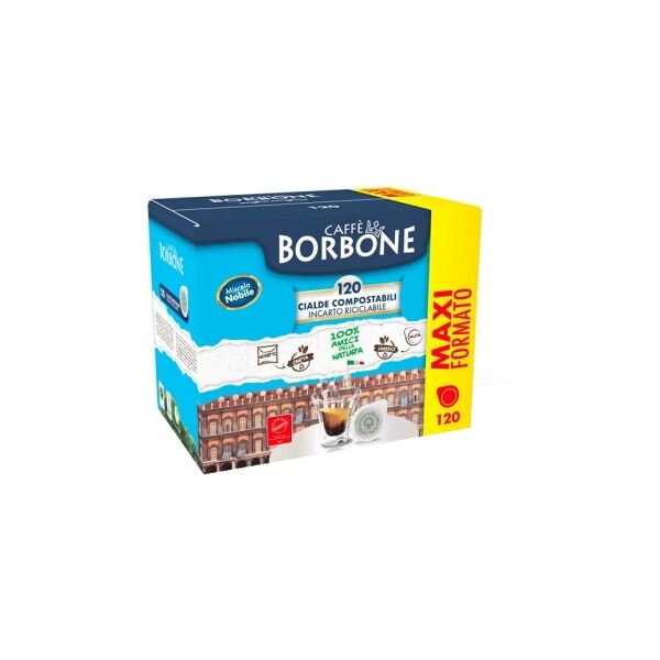 borbone box cialde 44mm miscela nobile (blu) 120pz