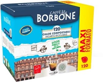 Borbone box cialde 44mm miscela nobile (blu) 120pz