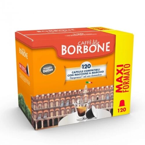 Borbone capsule comp. nespresso miscela decisa (nera) 120pz