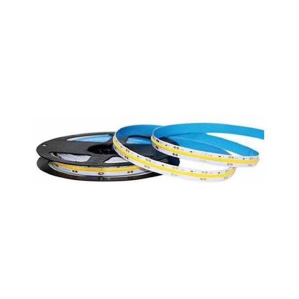 v-tac striscia led vt-421 1000lm/mt 24v cob strip 5mt 10w/mt bianco fredd...