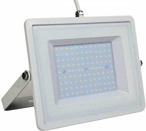 V-tac Lampada led faro 100w proiettore smd samsung chip g2 corpo bianco 4...