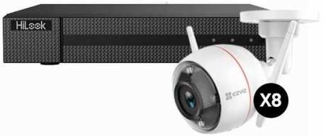 Hikvision Kit sistema di sorveglianza nvr 16 can. (brandizzato hilook - impor...