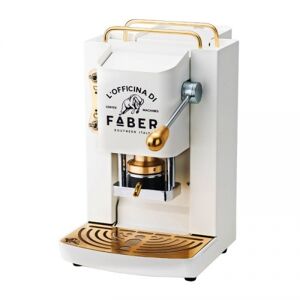 faber macchina da caffe' a cialde pro deluxe bianco pure white