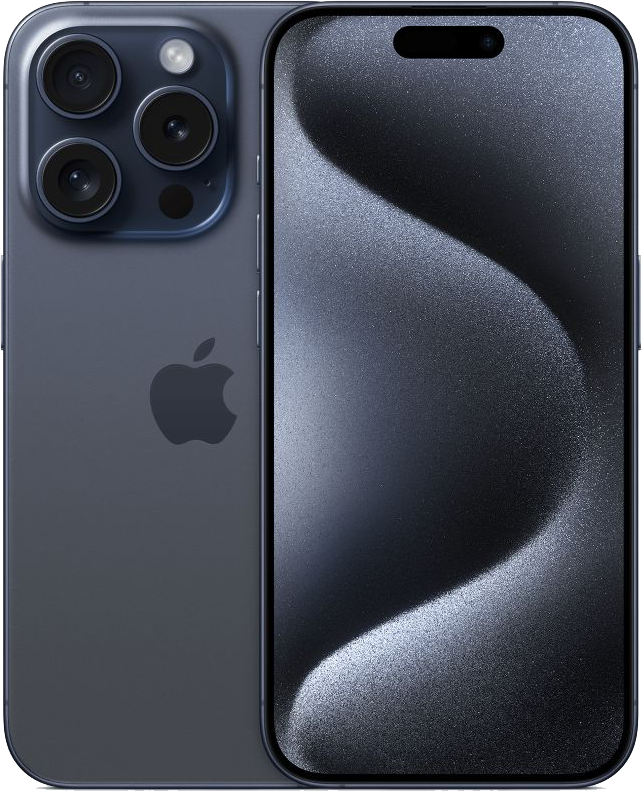 Apple Iphone 15 pro 256 gb titanio blu no brand eu