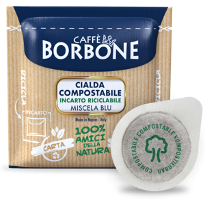 Caffè Borbone Miscela BLU Cialde Filtro carta ESE 44 mm Compostabili