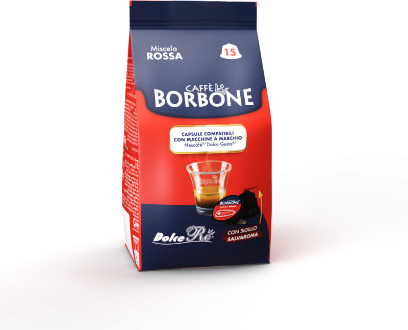 Caffè Borbone Miscela ROSSA Dolce Gusto Capsule Dolce RE : Capsule Dg 360 Capsule