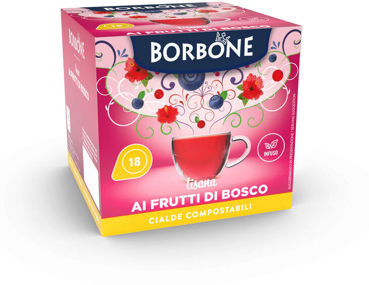 Caffè Borbone FRUTTI DI BOSCO Cialde Filtrocarta ESE 44mm : Confezione da Cialde 18 Cialde