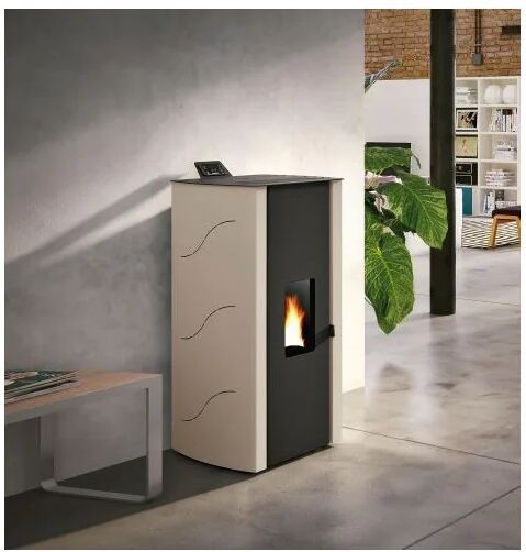 stufa a pellet aria palazzetti ecofire malu beige 8,2 kw con modalita' silent (805802531)