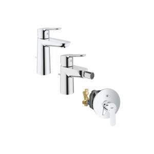 Set Miscelatori Grohe Bauedge Lavabo Bidet E Doccia Incasso Con Deviatore (23758000+23331000+29079000)