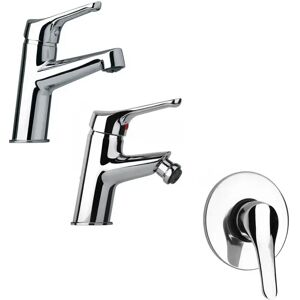 Set Miscelatori Paini Bios Lavabo Bidet Doccia Incasso Cromato (05CR211+05CR306+05CR690)