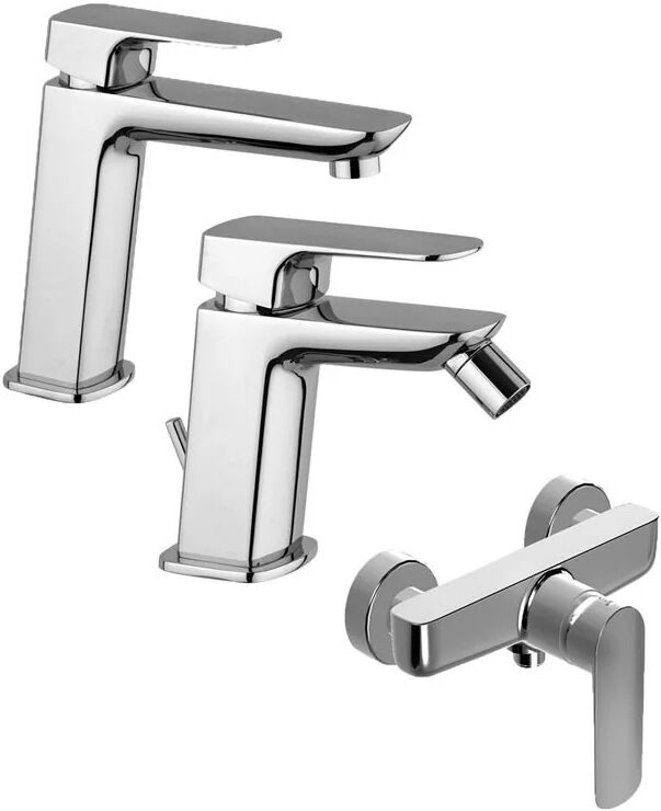 set miscelatori paini nove lavabo bidet doccia esterno cromato (09cr211m+09cr306+09cr511)