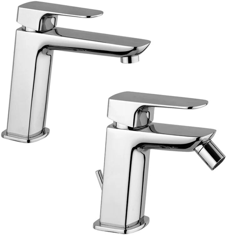 Set Miscelatori Paini Nove Lavabo E Bidet Cromato (09CR211MESR + 09CR306)