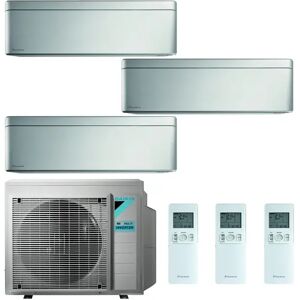 Condizionatore Daikin Stylish New Total Silver Trial Split 9000+9000+12000 Btu Inverter R32 3Mxm52N A+++ Wifi (STYLISH 3MXM52N 9+9+12)