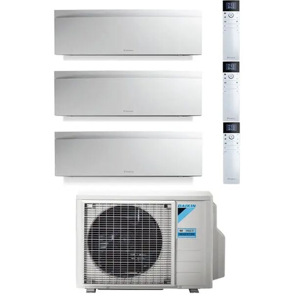 condizionatore daikin emura bianco trial split 7000+7000+7000 btu inverter r32 3mxm52 a+++ wifi (3mxm52 7+7+7)