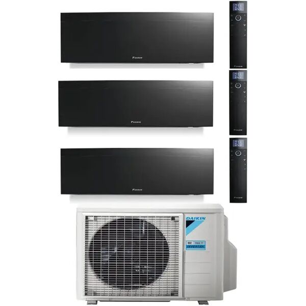 condizionatore daikin emura black trial split 7000+12000+12000 btu inverter r32 3mxm52 a+++ wifi (3mxm52 7+12+12)