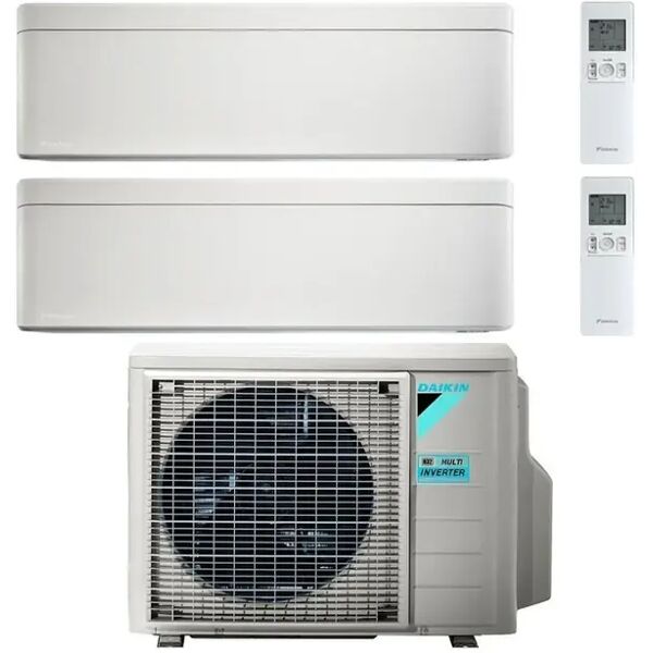 condizionatore daikin stylish bianco dual split 7000+9000 btu inverter r32 2mxm68 a++ wifi (2mxm68 7+9)