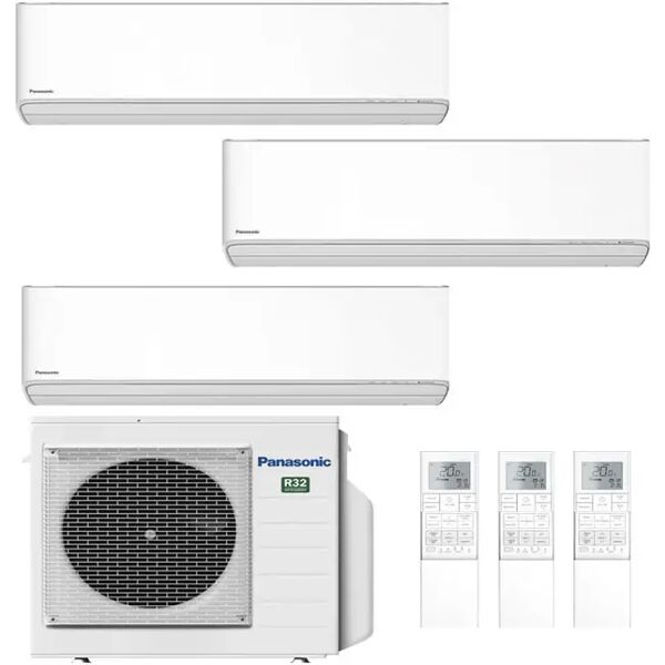 condizionatore panasonic etherea z trial split 12000+12000+15000 btu inverter cu-3z68tbe a++ wifi (etherea z cu-3z68be 12+12+15)