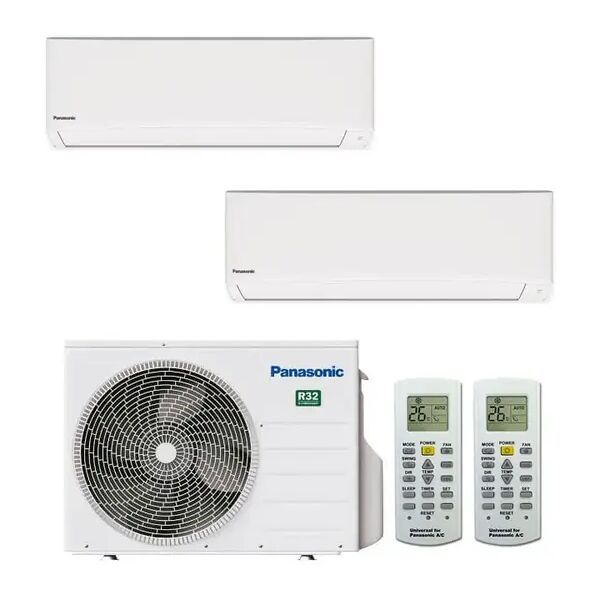 condizionatore panasonic tz dual split 7000+12000 btu inverter r32 cu-2tz41tbe a++/a+ (tz cu-2tz41tbe 7+12)