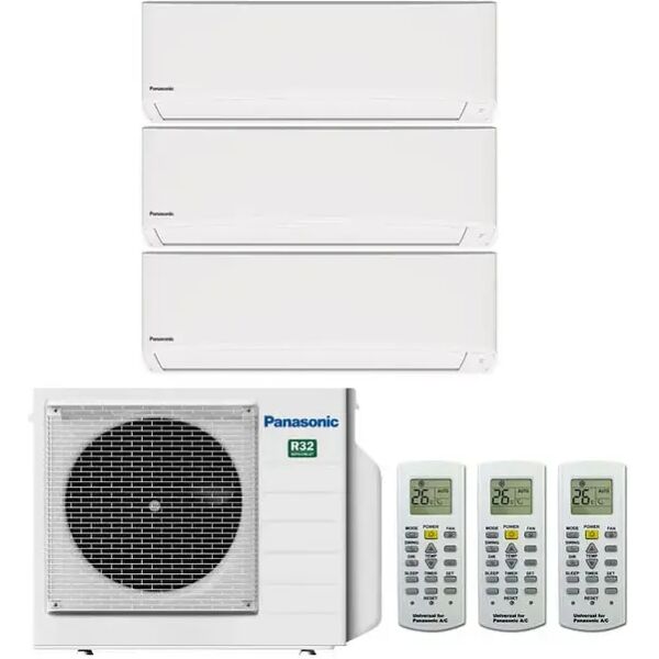 condizionatore panasonic tz trial split 7000+7000+12000 btu inverter r32 cu-3tz52tbe a+/a++ (tz cu-3tz52tbe 7+7+12)