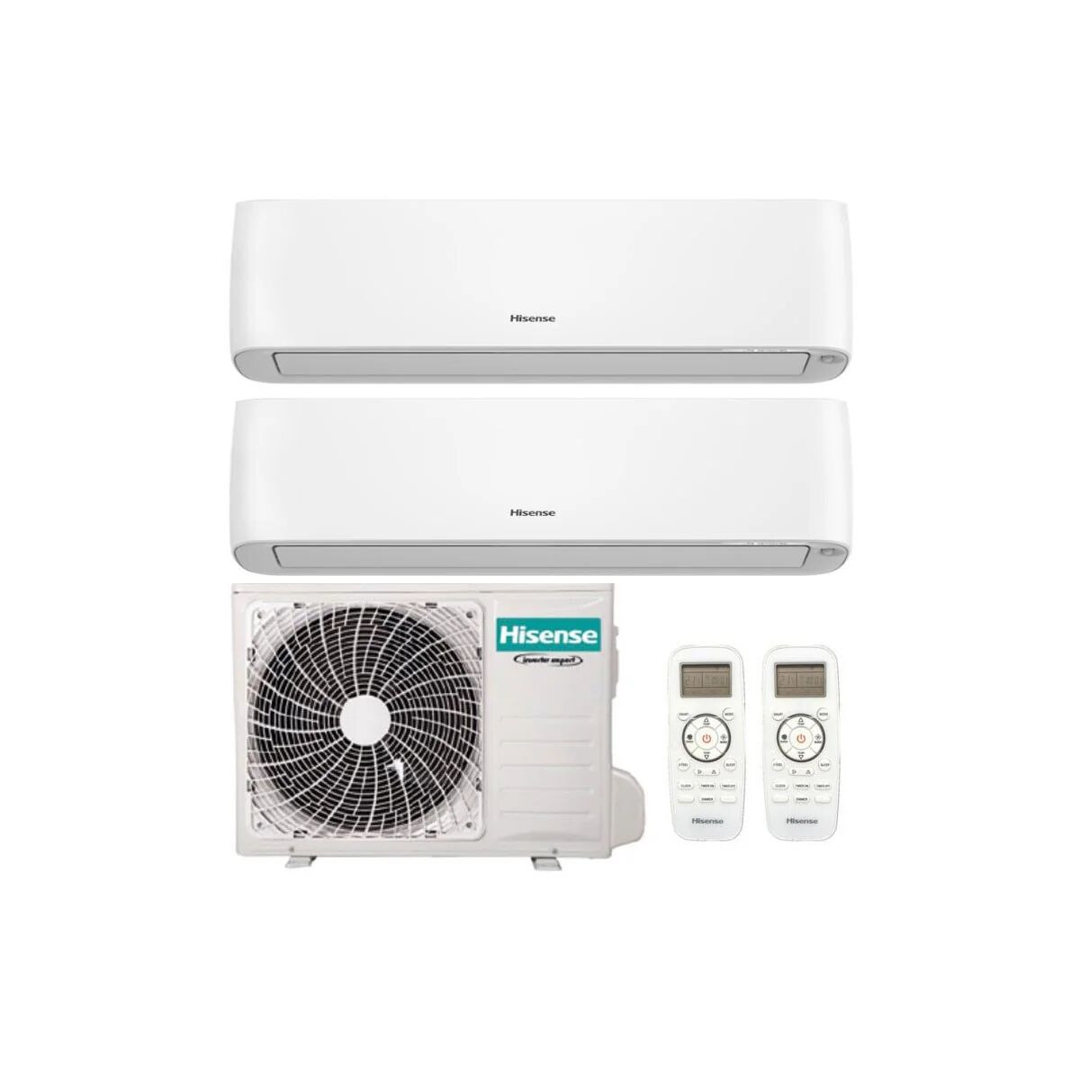 condizionatore hisense energy pro plus dual split 12000+12000 btu inverter r32 2amw52u4rxc a++ wifi (2amw52u4rxc 12+12)