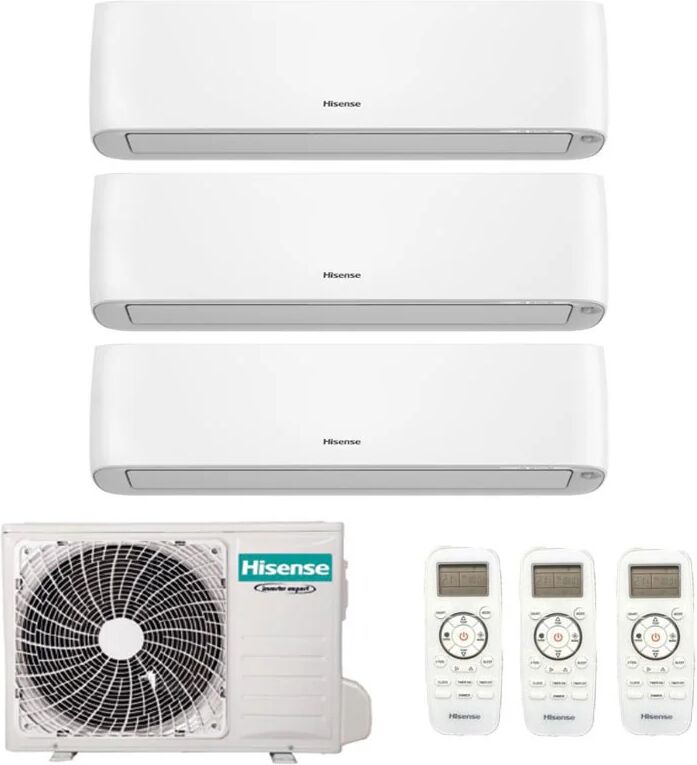 condizionatore hisense energy pro plus trial split 9000+9000+12000 btu inverter r32 3amw52u4rja a++ wifi (3amw52u4rja 9+9+12)