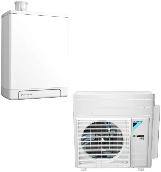 pompa di calore ibrida daikin altherma h hybrid per riscaldamento e acs 4 kw a++ (ejha04av3+ehy2komb28a)