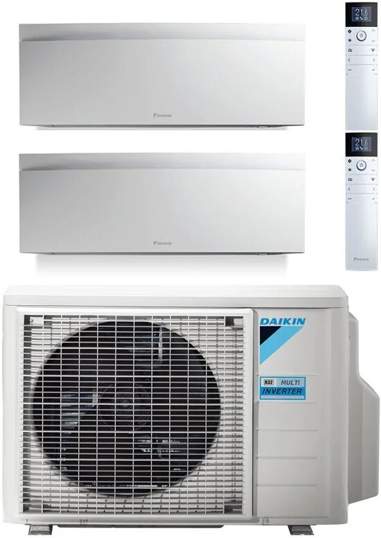 Condizionatore Daikin Emura Bianco Dual Split 7000+12000 Btu Inverter R32 2Mxm50 A+++ Wifi (2MXM50 7+12)