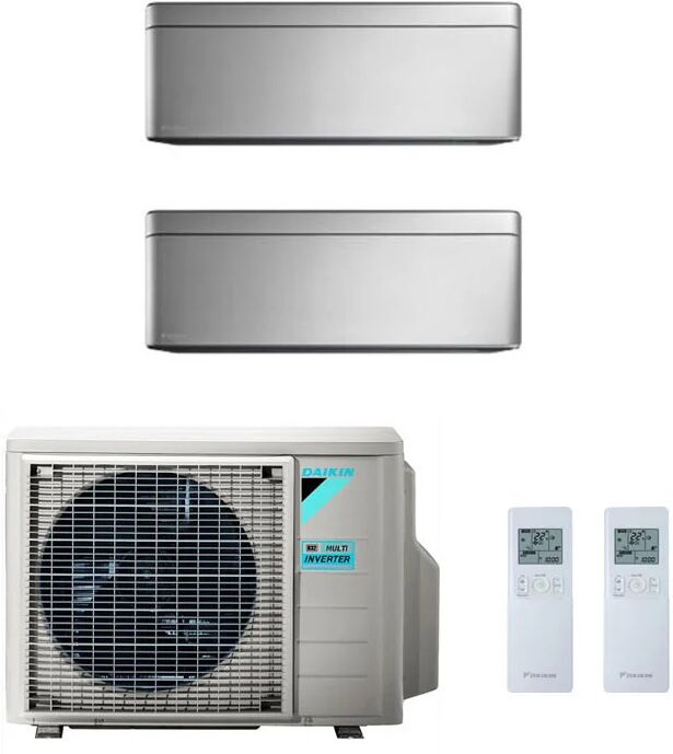 Condizionatore Daikin Stylish New Total Silver Dual Split 7000+12000 Btu Inverter R32 2Mxm50M A+++/A++ Wifi (STYLISH 2MXM50M 7+12)