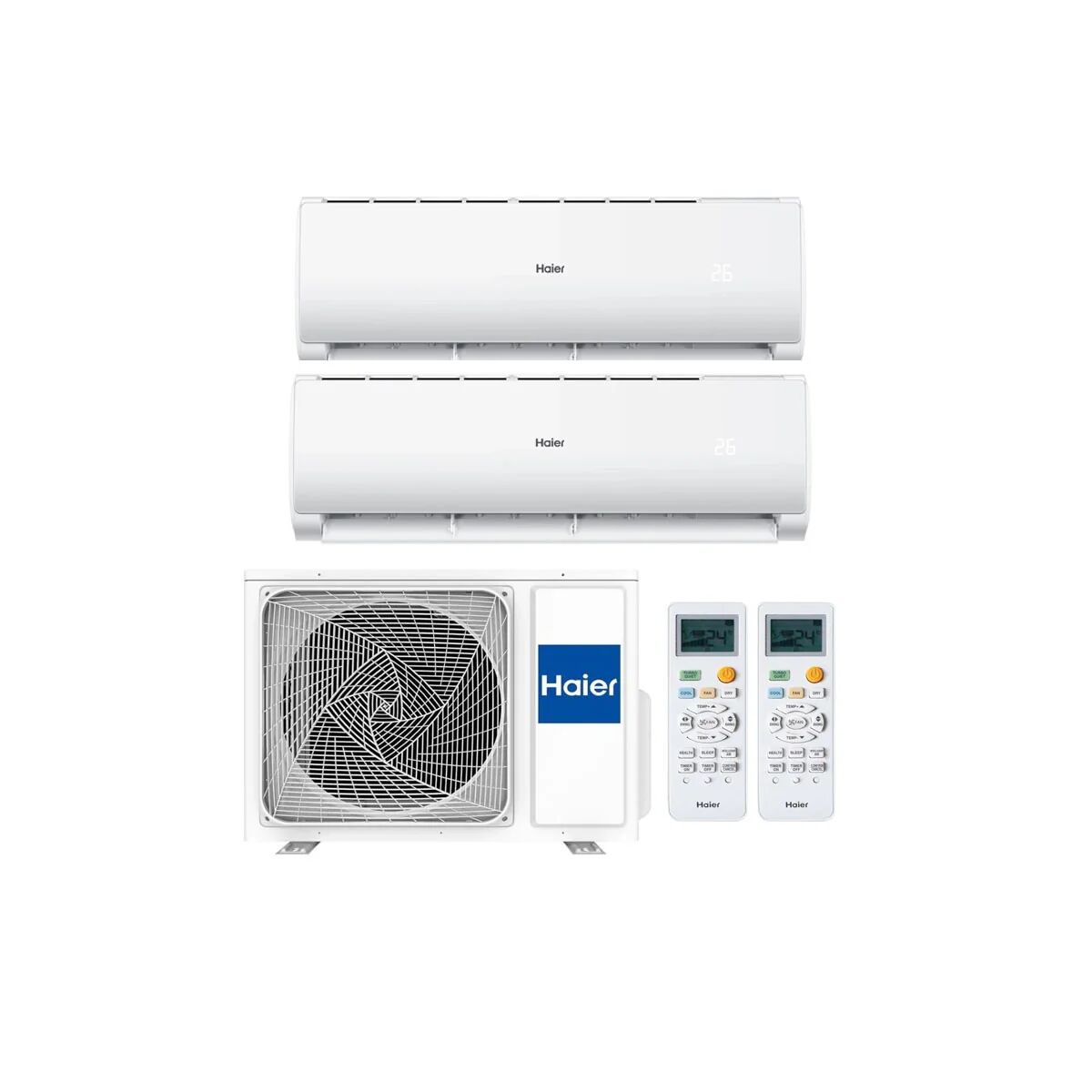 Condizionatore Haier Geos Plus Dual Split 9000+12000 Btu Inverter R32 2U50Meffra A++ Wifi (2U50MEFFRA 9+12)